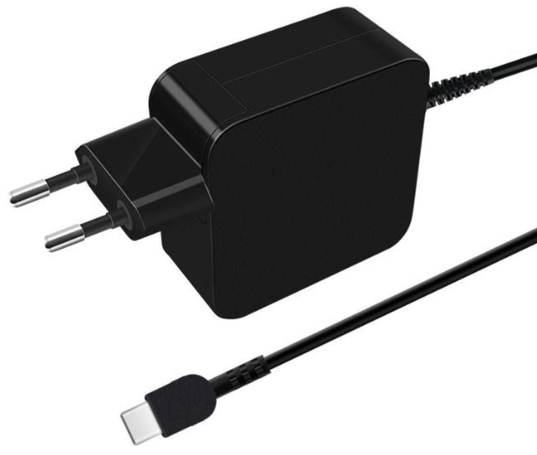 CoreParts Nano Charger USB-Ladegerät 65 W – USB-C×1 – PD, GaN – EU- & UK-Stecker – Schwarz