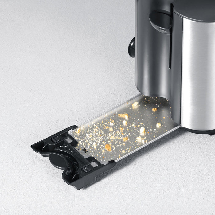 Severin Toaster AT 2509 – 4 Scheiben, 1400 W, Abtaufunktion & Warmhaltefunktion – Edelstahl