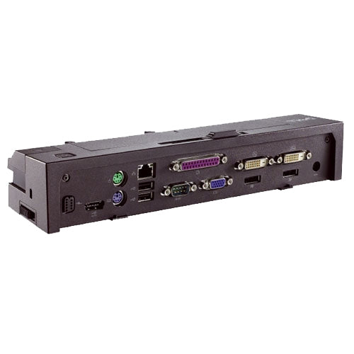 Dell E-Port Advanced II Dockingstation – Andocken, 2× DP, 1× VGA, 2× DVI, 5× USB-A, 3,5 mm Audio, für Dell