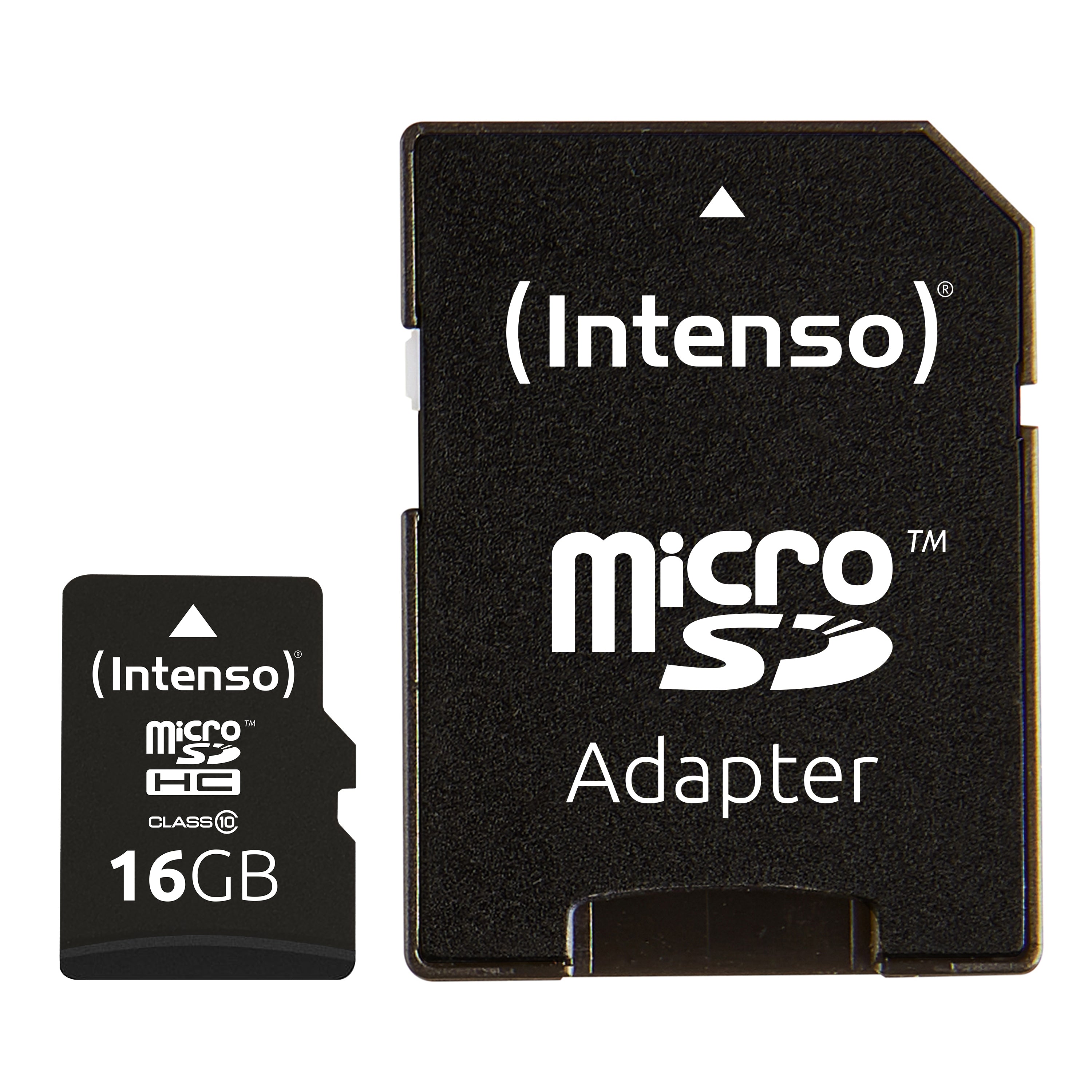 Intenso microSDHC 16 GB – Class 10, 25 MB/s Lesen, inkl. SD-Adapter