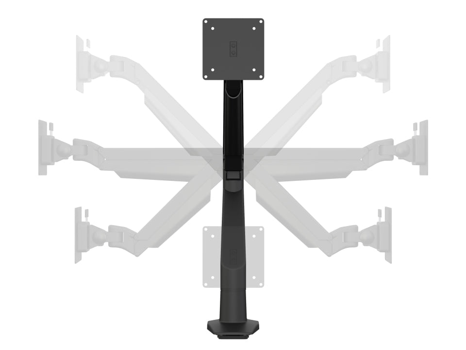 Multibrackets 5624 – Monitorarm, Tischklemme, bis 32", VESA 75 × 75/100 × 100 mm, 21 kg, Silber