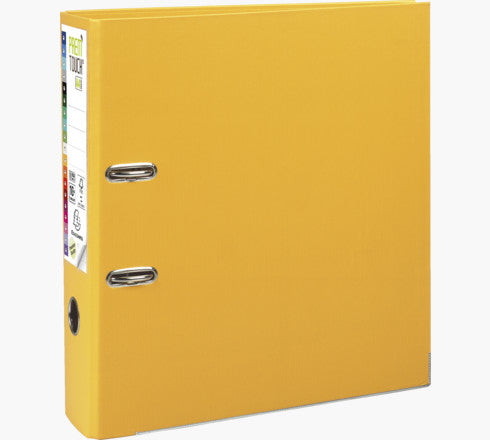Exacompta PP-Hebelordner – für A4 – Rückenbreite 8 cm – Gelb