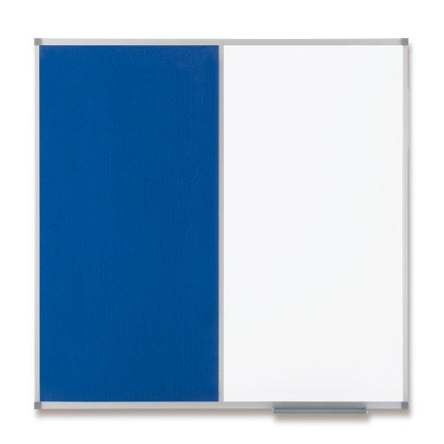 Nobo Pinnwand – Filz, magnetisch, Alurahmen – 90 × 120 cm, blau, Elipse
