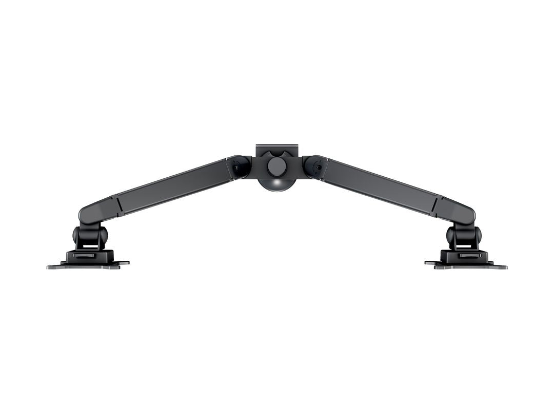 Multibrackets Gasliftarm HD 2593 – Monitorarm, Dual, Tischklemme, bis 32", VESA 100 × 100 mm, 21 kg, schwarz