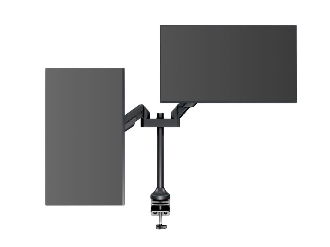 Multibrackets MB 7204 – Tischhalterung, Dual, Standfuss, bis 32", VESA 75 × 75 mm, 10 kg, neigbar, schwarz