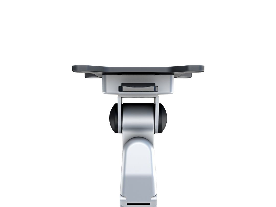 Multibrackets 7228 – Tischhalterung, Quad, Standfuss, bis 32", VESA 75 × 75 mm, 10 kg, neigbar, silber