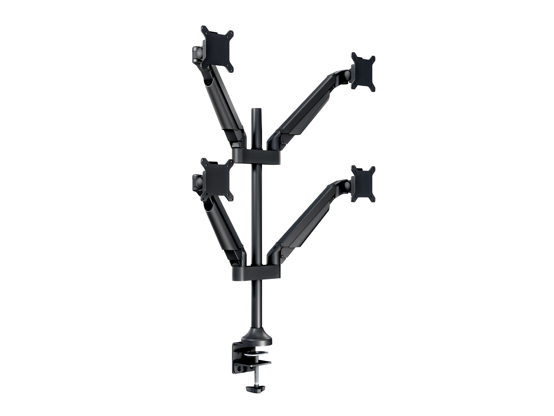 Multibrackets Tischständer 7235 – Tischhalterung, Quad, bis 32", VESA 100 × 100 mm, 10 kg, drehbar, schwarz