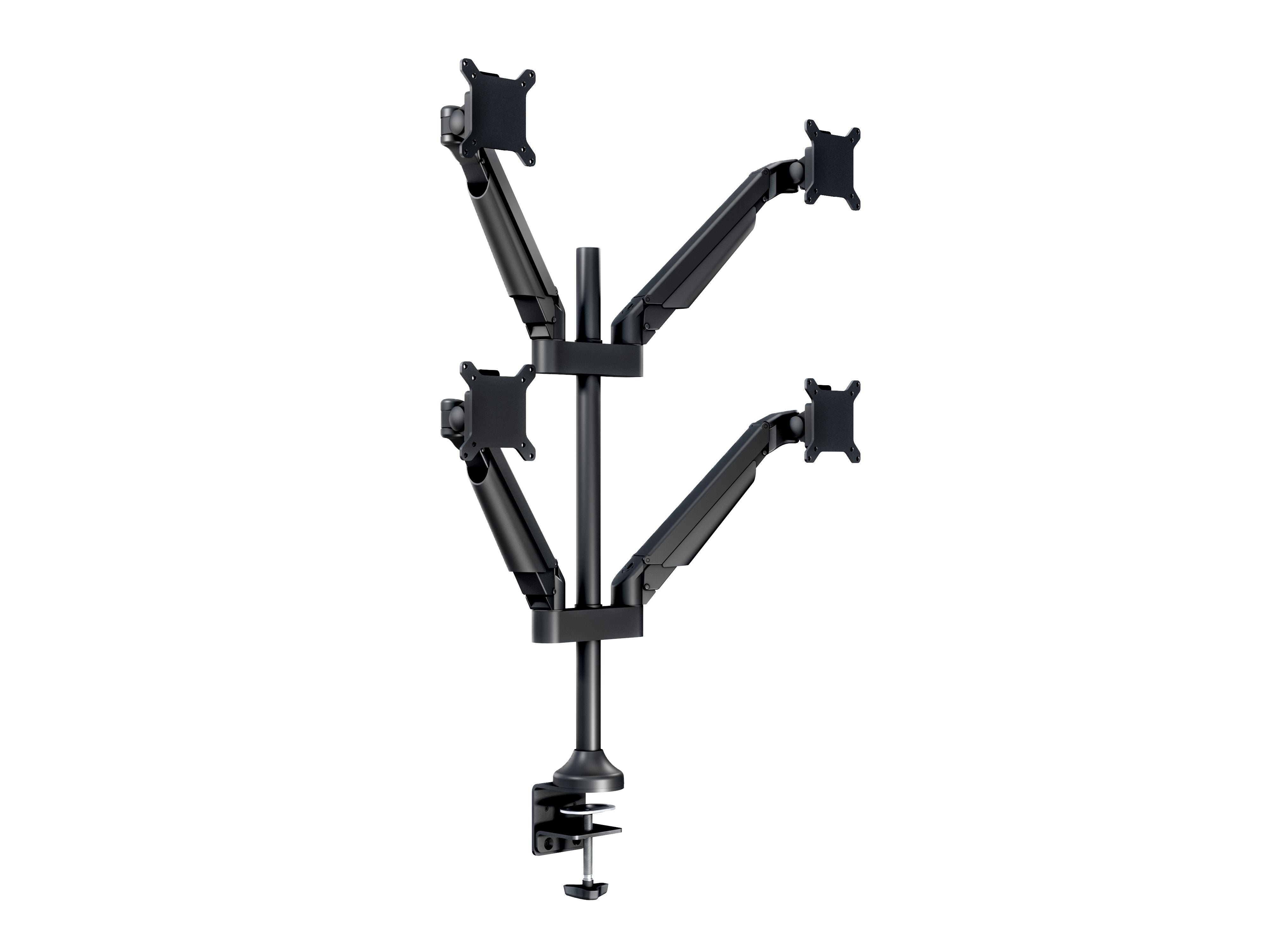 Multibrackets Tischständer 7235 – Tischhalterung, Quad, bis 32", VESA 100 × 100 mm, 10 kg, drehbar, schwarz