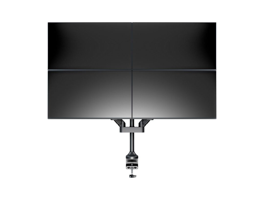 Multibrackets Tischständer 7235 – Tischhalterung, Quad, bis 32", VESA 100 × 100 mm, 10 kg, drehbar, schwarz