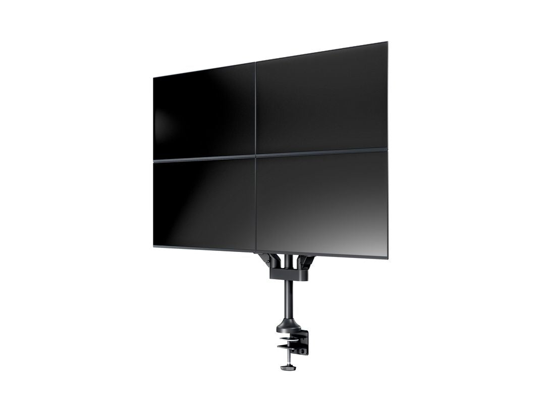 Multibrackets Tischständer 7235 – Tischhalterung, Quad, bis 32", VESA 100 × 100 mm, 10 kg, drehbar, schwarz