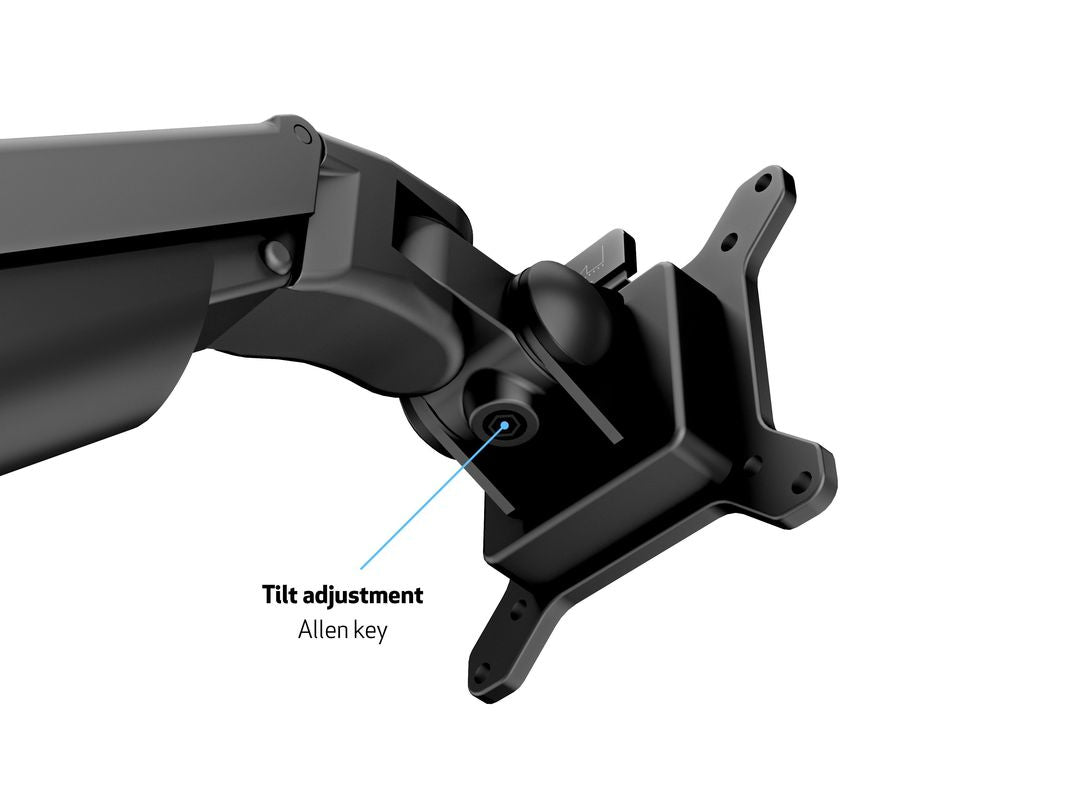 Multibrackets Tischständer 7235 – Tischhalterung, Quad, bis 32", VESA 100 × 100 mm, 10 kg, drehbar, schwarz