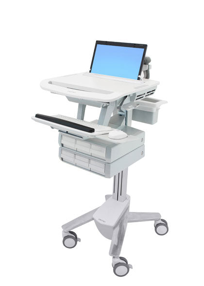 Ergotron StyleView IT-/Medizin-Fahrwagen – höhenverstellbar, für Laptops bis 17,3"