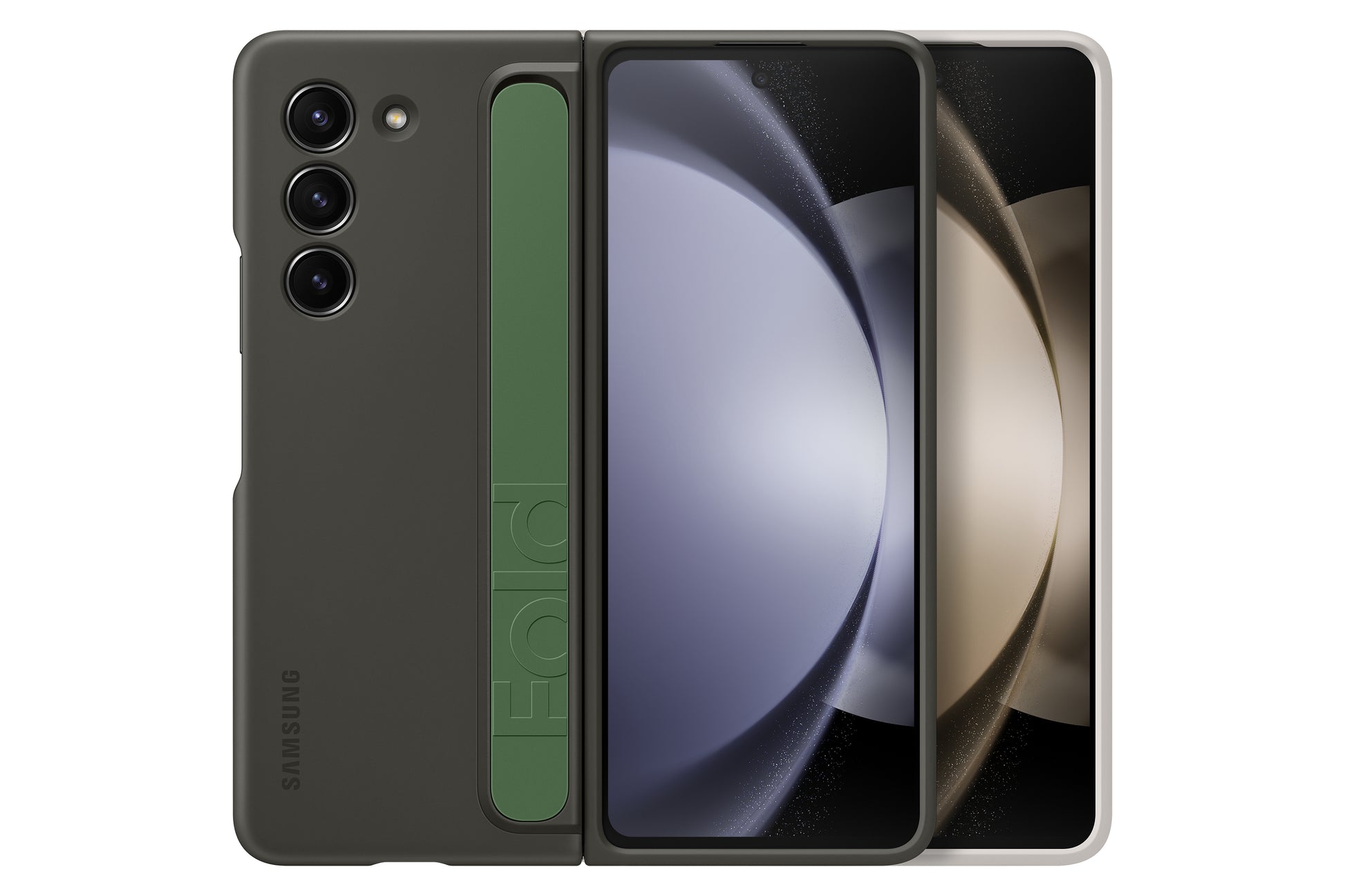 Samsung Backcover – für Samsung Galaxy Z Fold5 – Graphit – mit Kordel