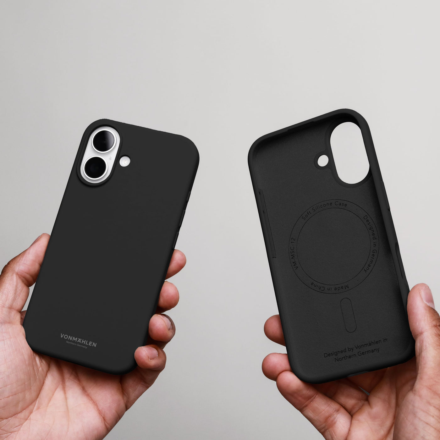 Vonmählen Backcover – für Apple iPhone 17 – schwarz – Silikon – MagSafe-kompatibel