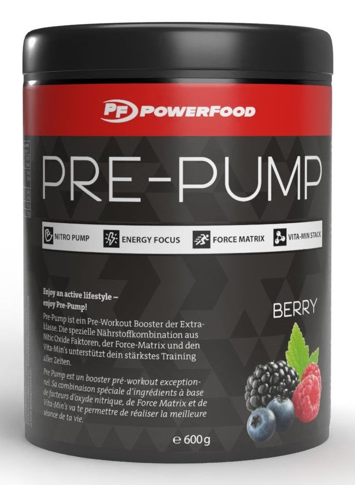 PowerFood Getränkepulver Pre-Pump Beere