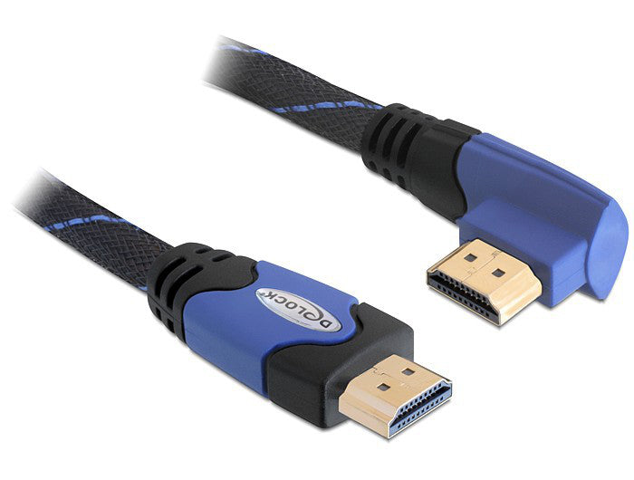 DeLOCK HDMI Kabel HDMI 1.4 4K 30 Hz – 5 m – Ethernet – Blau