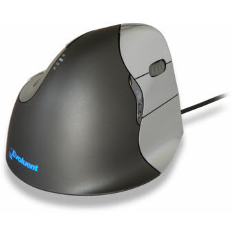 Evoluent VerticalMouse 4 Ergonomische Maus – kabelgebunden, 6 Tasten, für Rechtshänder, programmierbare Tasten