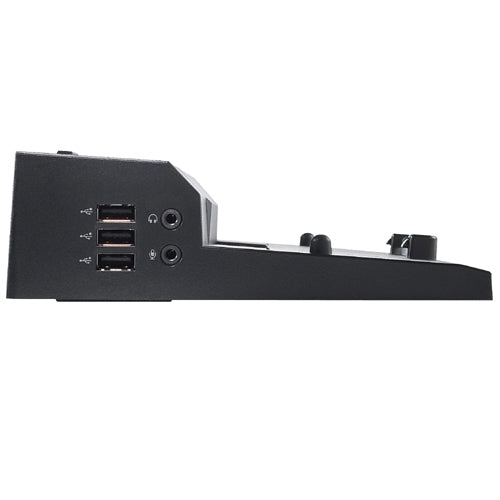 DELL E-Port Simple II Dockingstation – 1× DP, 1× VGA, 1× DVI, 5× USB-A, 3,5 mm Audio, für Dell