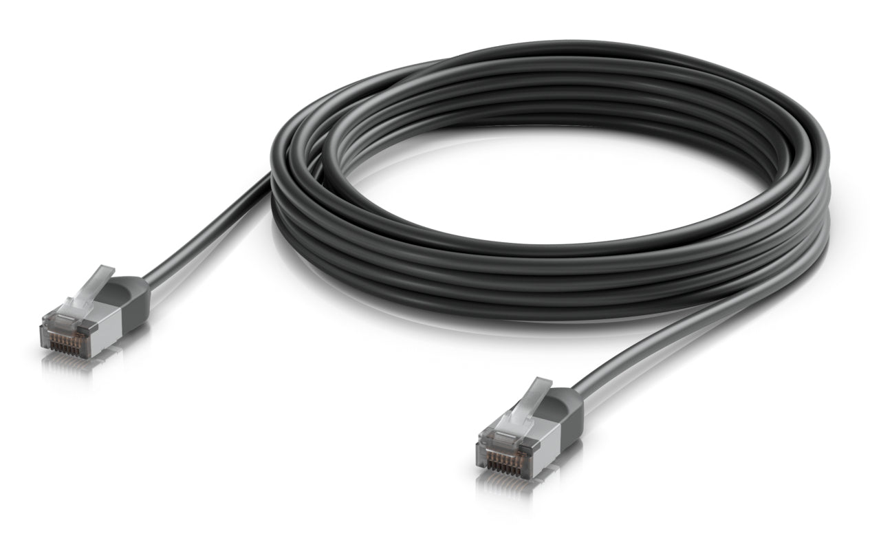 Ubiquiti Patchkabel – Cat6a F/UTP (FTP), 5 m, Schwarz, RJ-45