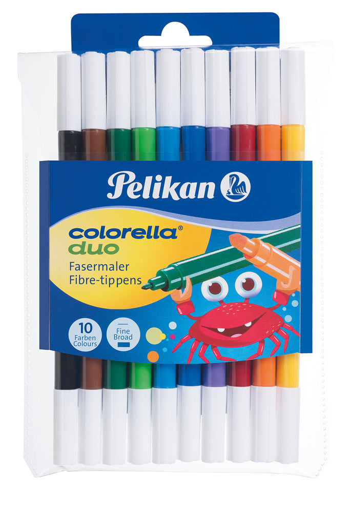 Pelikan Fasermaler, Strichbreite 2 mm, 10 Farben