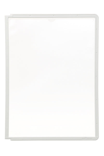 Durable Sichttafel SHERPA A4, Rahmen, matt, reflexionsarm, grau – 5 Stück