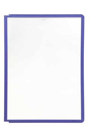 Durable Sichttafel A4 – Rahmen Violett, Transparent, für Sherpa und Vario Sichttafelsysteme, Kunststoff