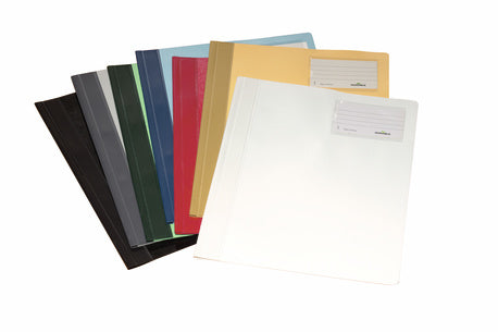 Durable Schnellhefter für A4, PVC, Rot – mit Sichttasche, Beschriftungsstreifen – 1 Stück