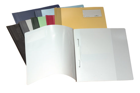 Durable Schnellhefter – A4, Kunststoff, gelb, Beschriftungsfeld