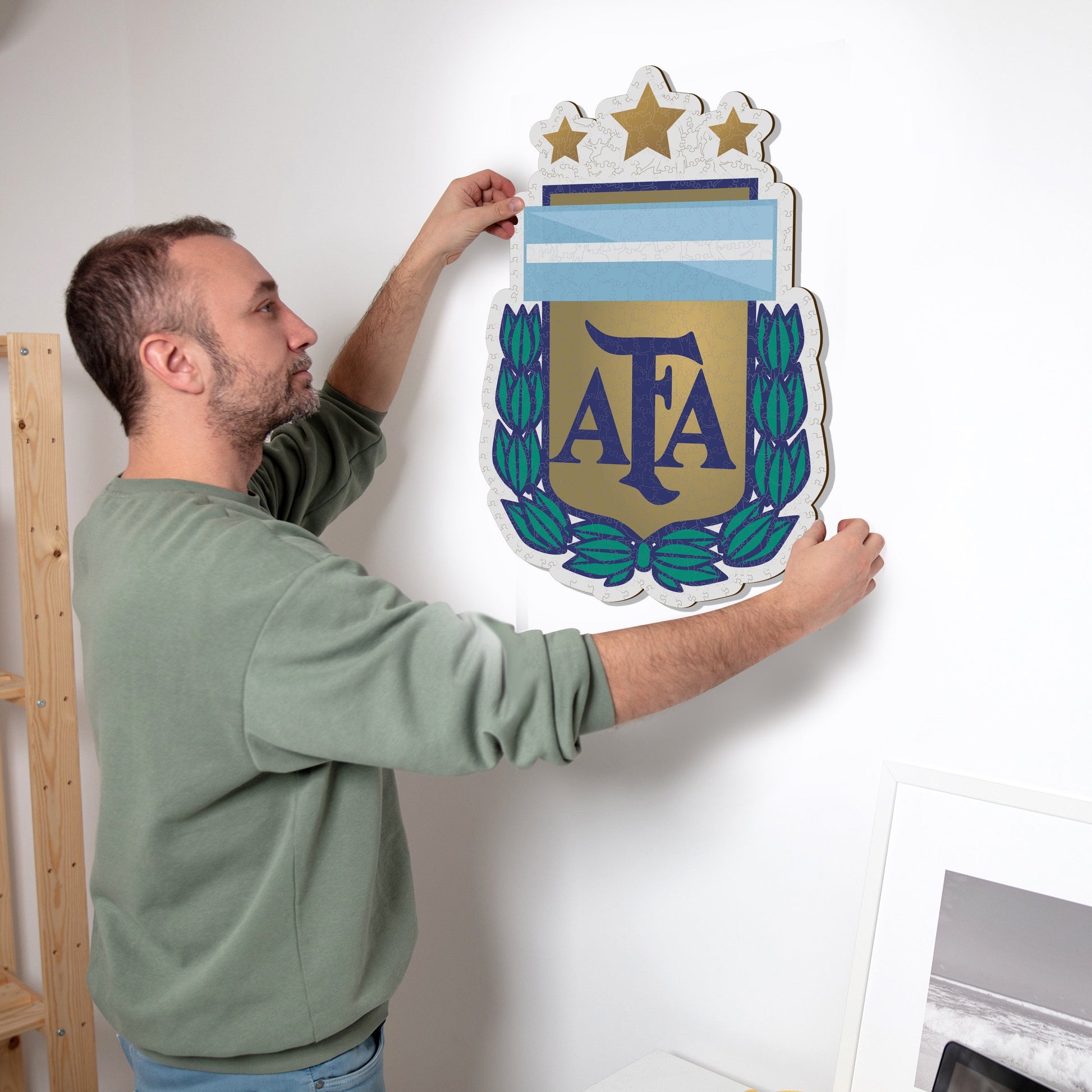 Iconic Puzzles Nationalmannschaft Argentinien Logo – Logikspiel, ab 10 Jahren