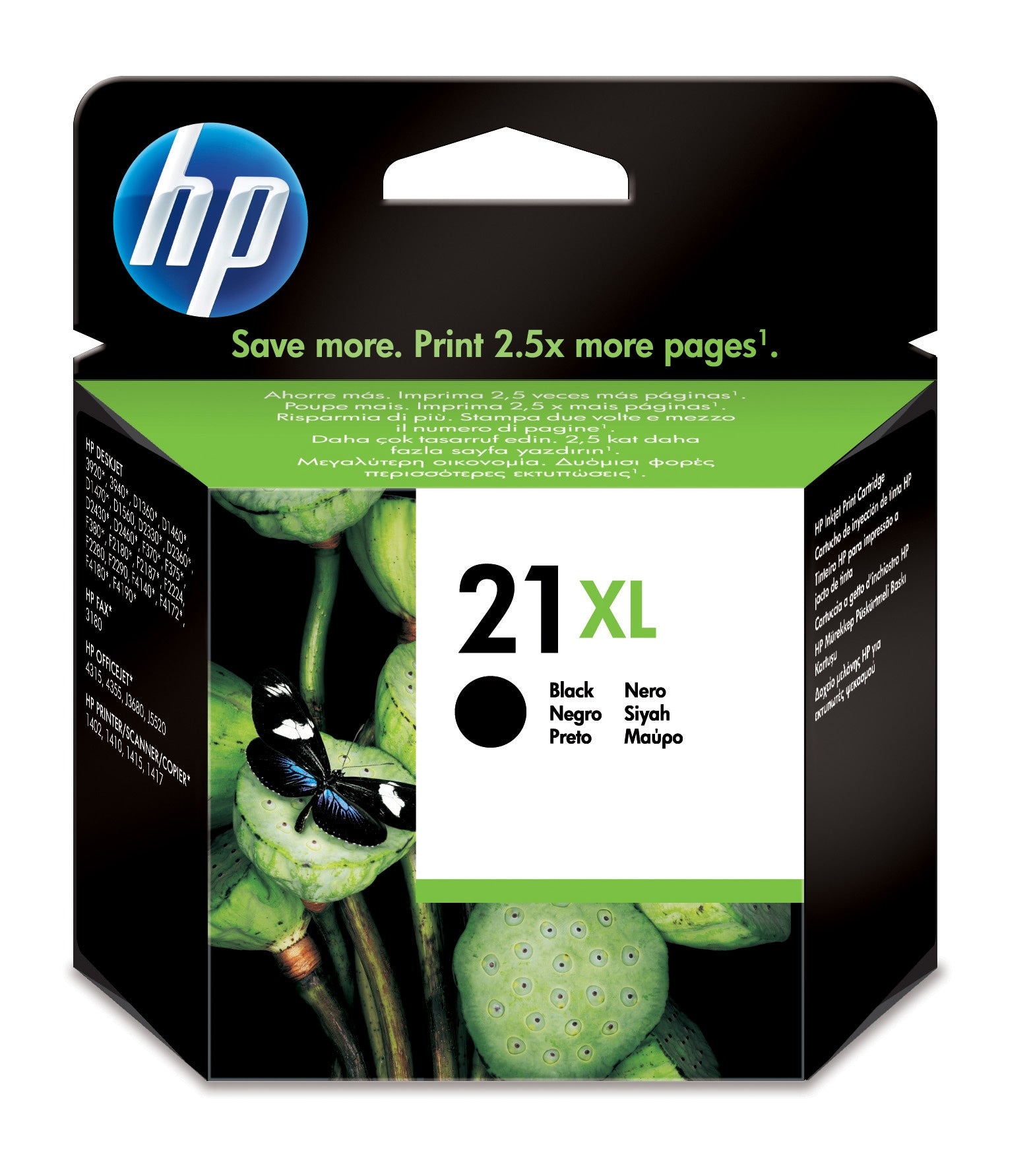 HP Tintenpatrone 21XL, Schwarz, XL