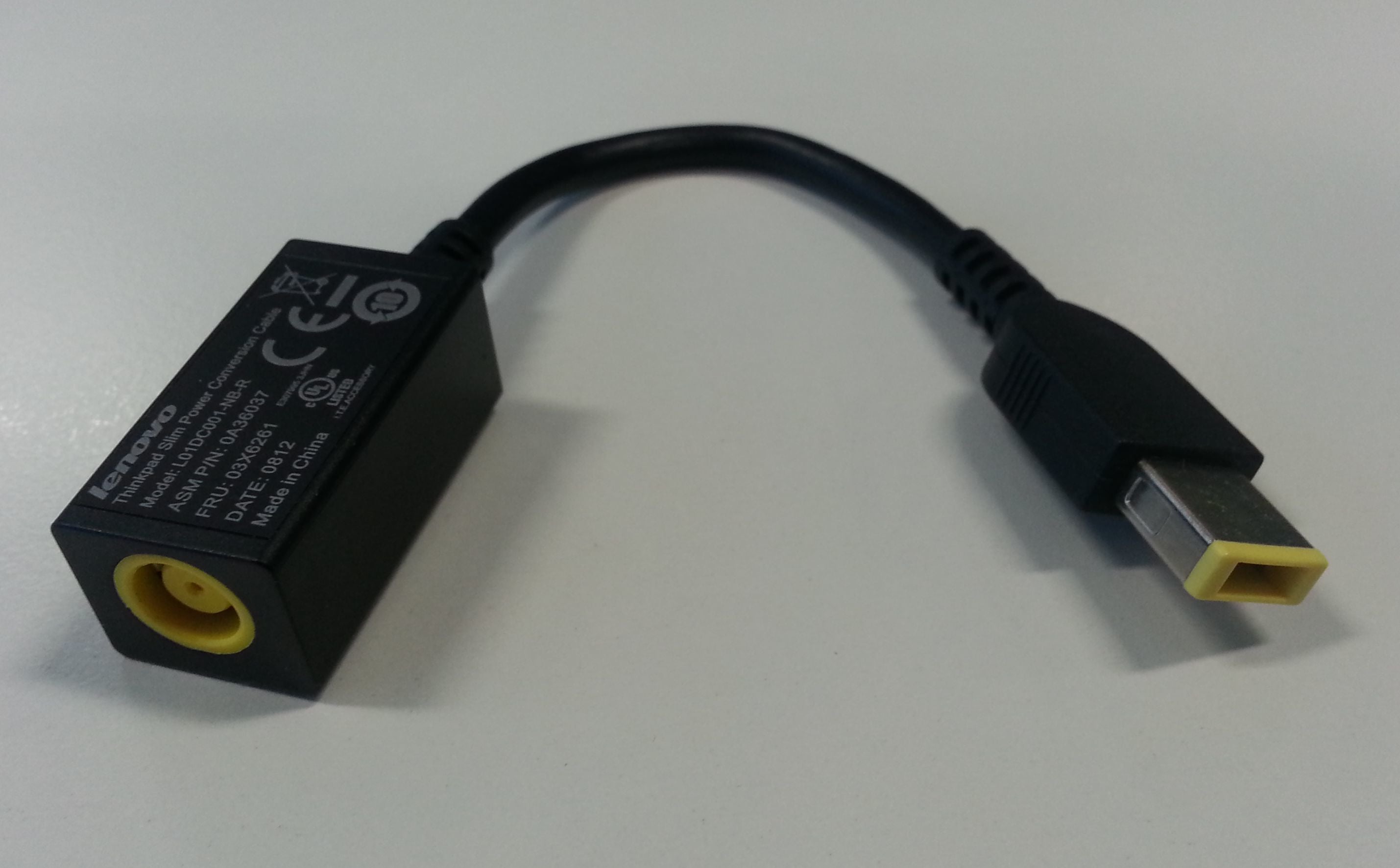 Lenovo Netzkabel – Slim Power Conversion, Schwarz, Männlich, Weiblich
