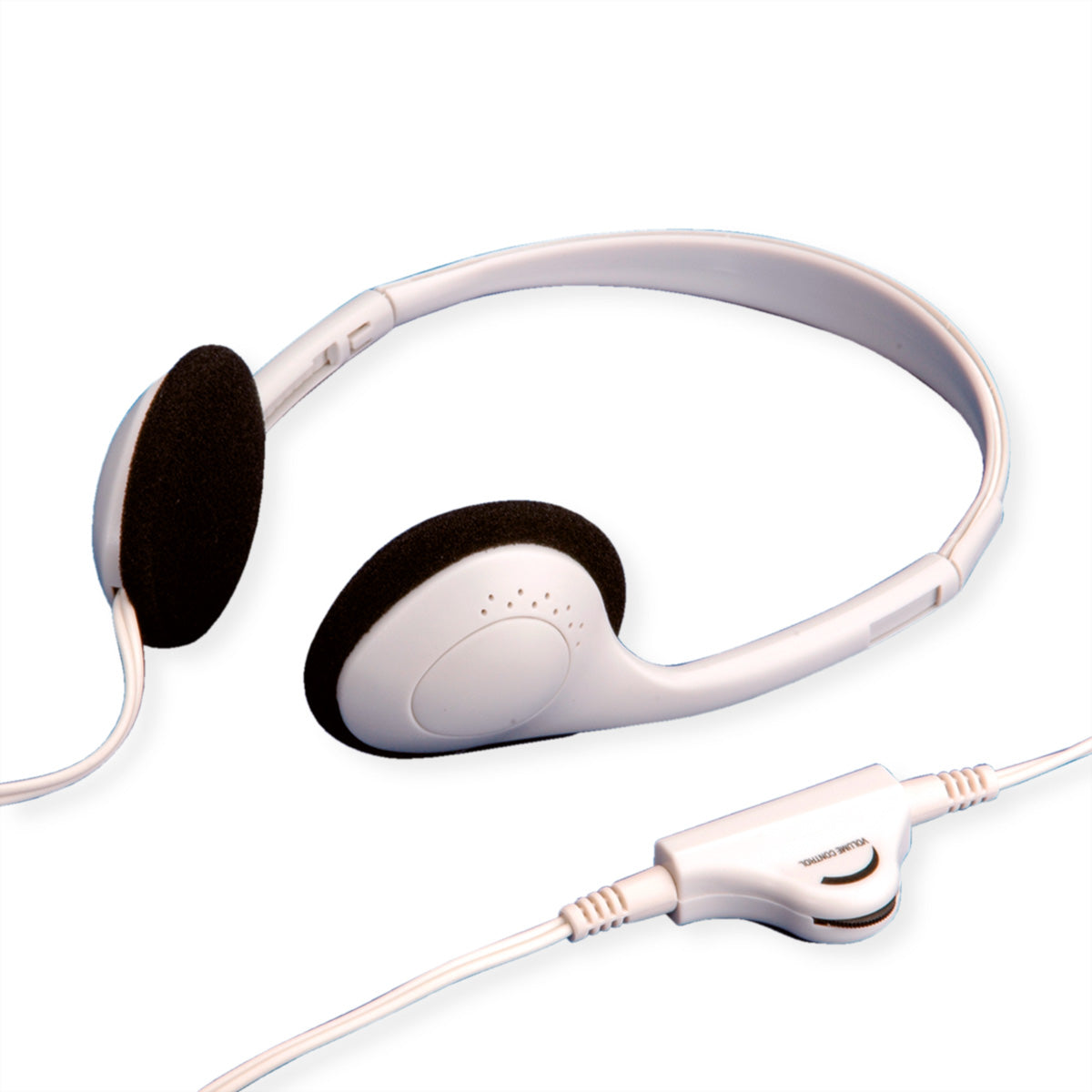 VALUE On-Ear Kopfhörer – Stereo, Kabel, 3,5 mm Klinke, Lautstärkeregler, Grau