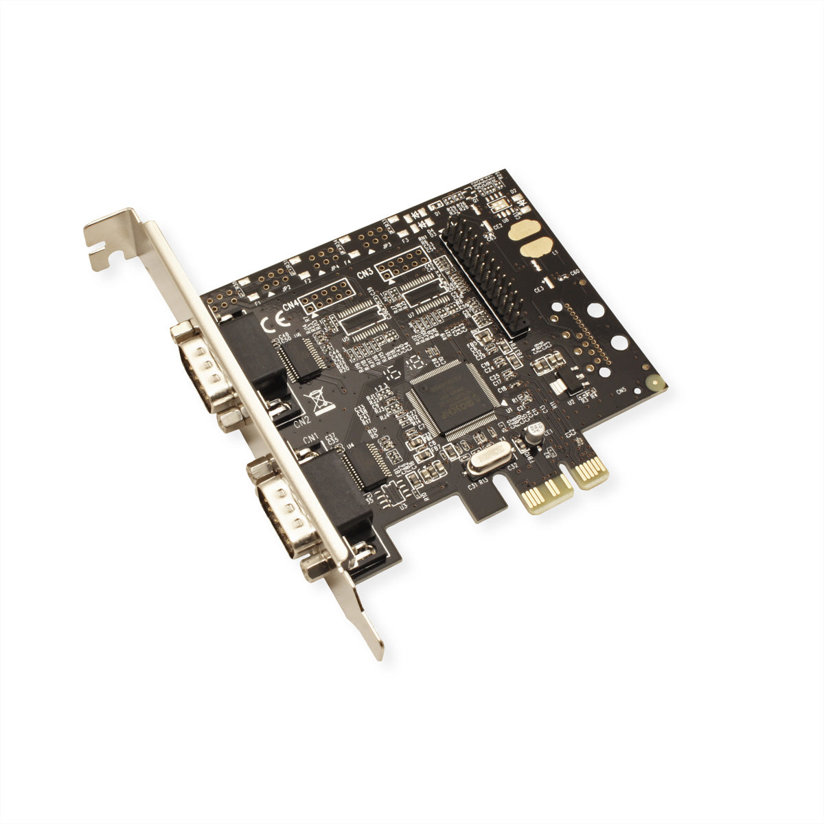 VALUE PCIe Seriell/Parallel-Karte – 2× RS-232 (DB9), 1× Parallel (DB25), EPP/ECP, 1,5 Mbit/s – für Windows 95–XP