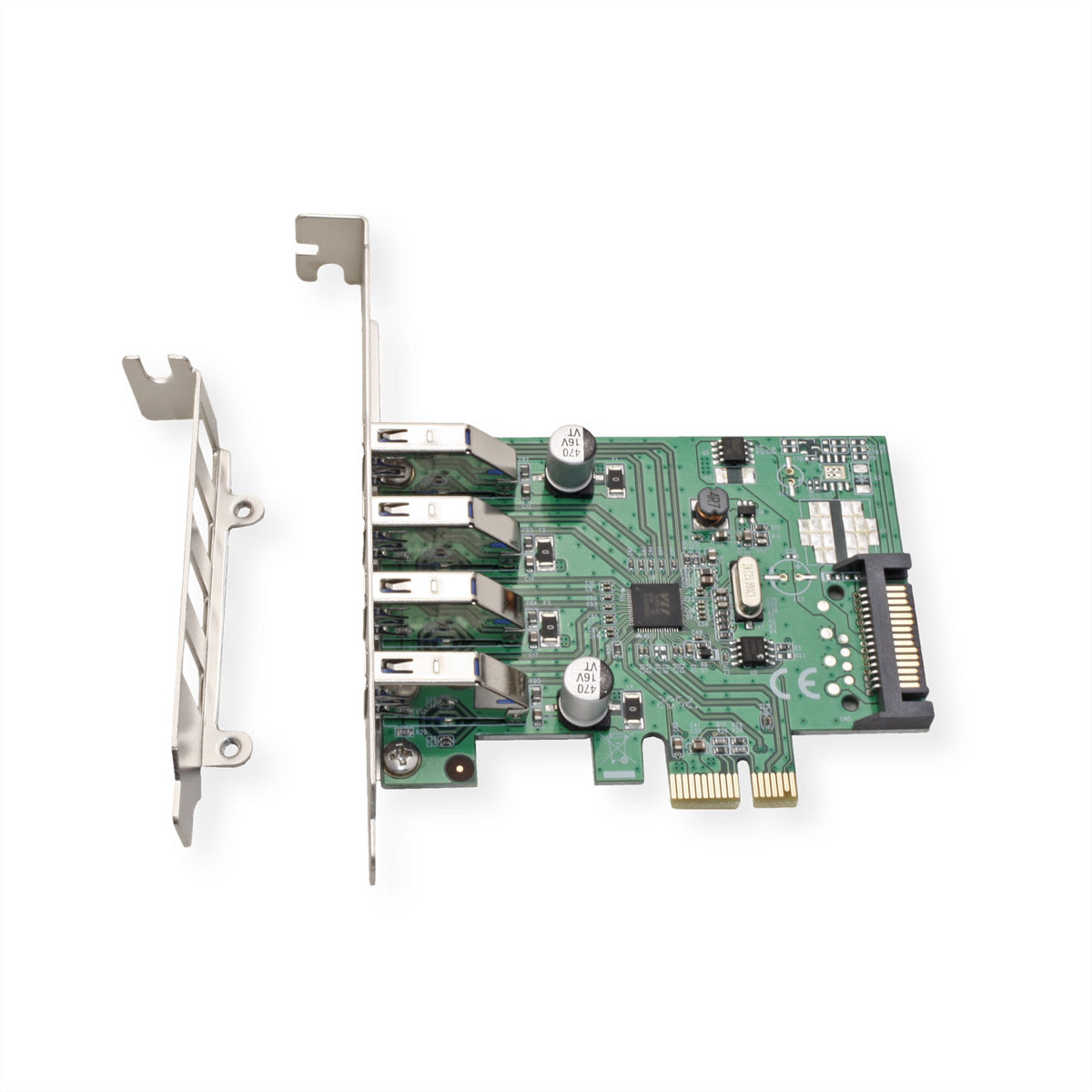 VALUE PCIe USB-Karte – 4× USB 3.2 Gen 1 (5 Gbit/s)