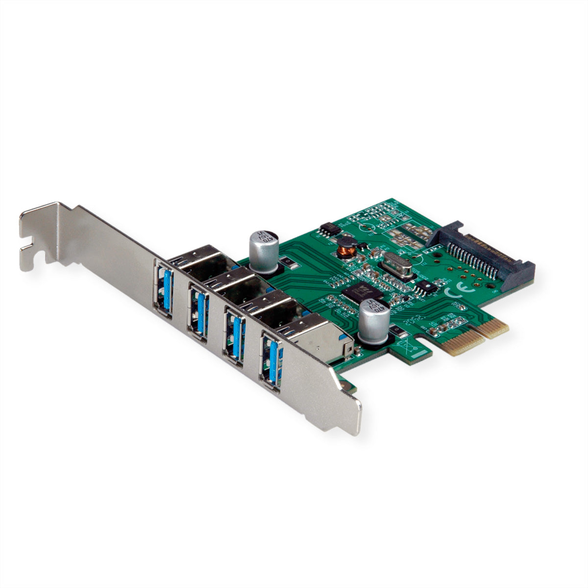 VALUE PCIe USB-Karte – 4× USB 3.2 Gen 1 (5 Gbit/s)