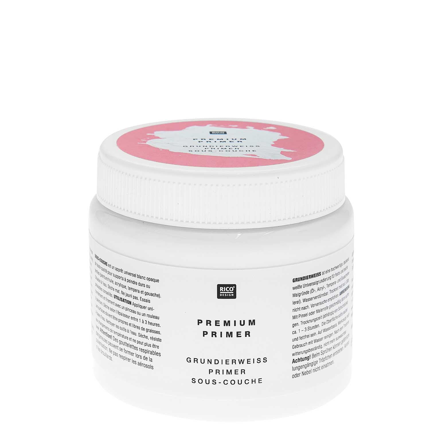 Rico Design Grundierung – Weiss, matt – 500 ml