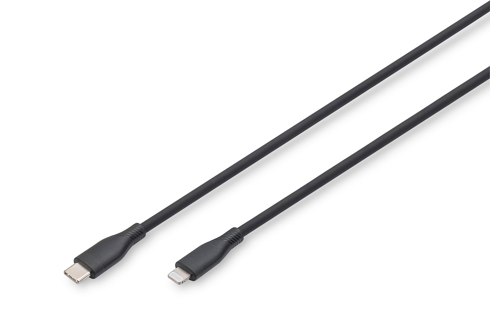 Digitus Lightning auf USB-C Kabel, 1 m, Schwarz