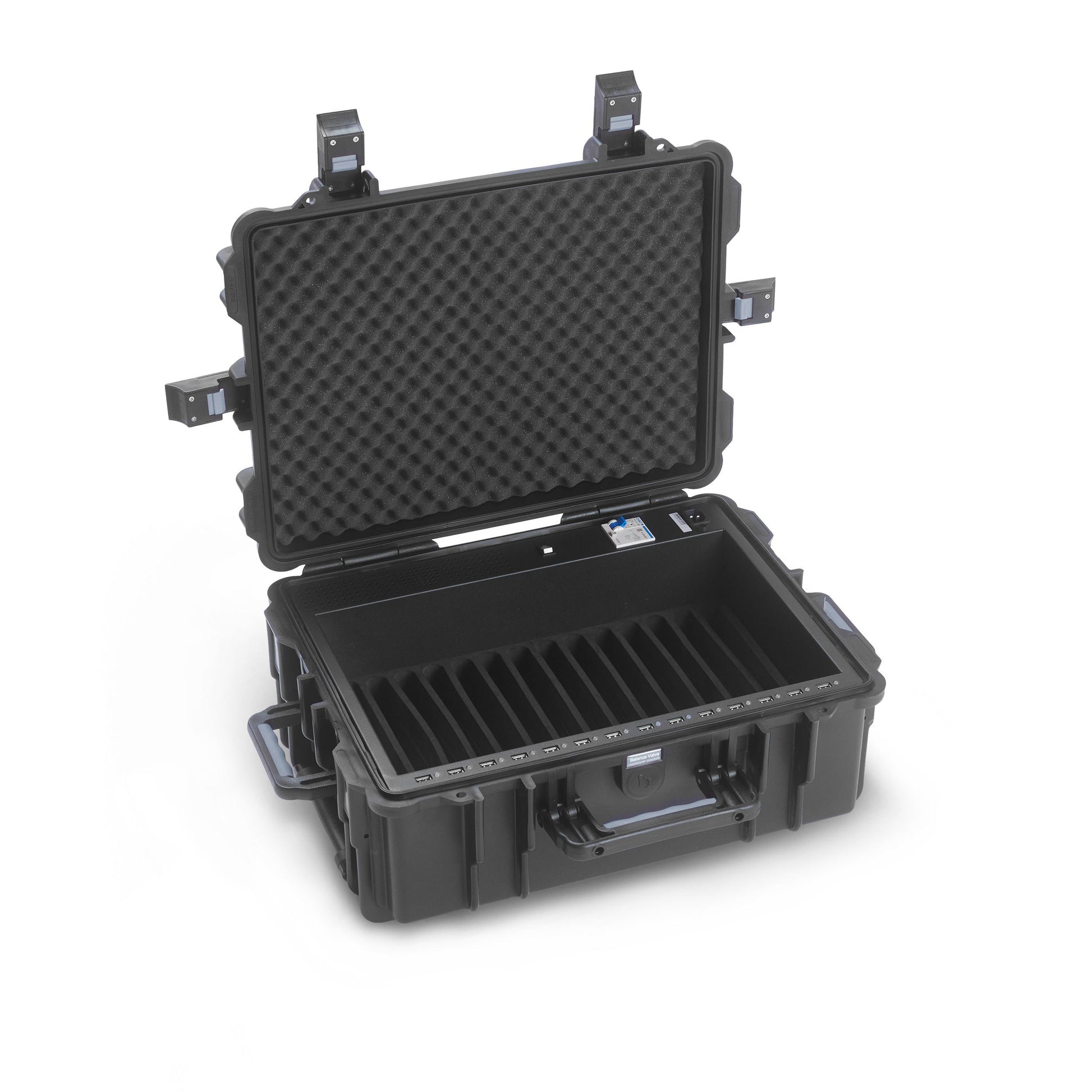 DICOTA Charging Case Trolley 14 Tablet Plus Notebook-Trolley – für bis zu 14 Tablets, schwarz