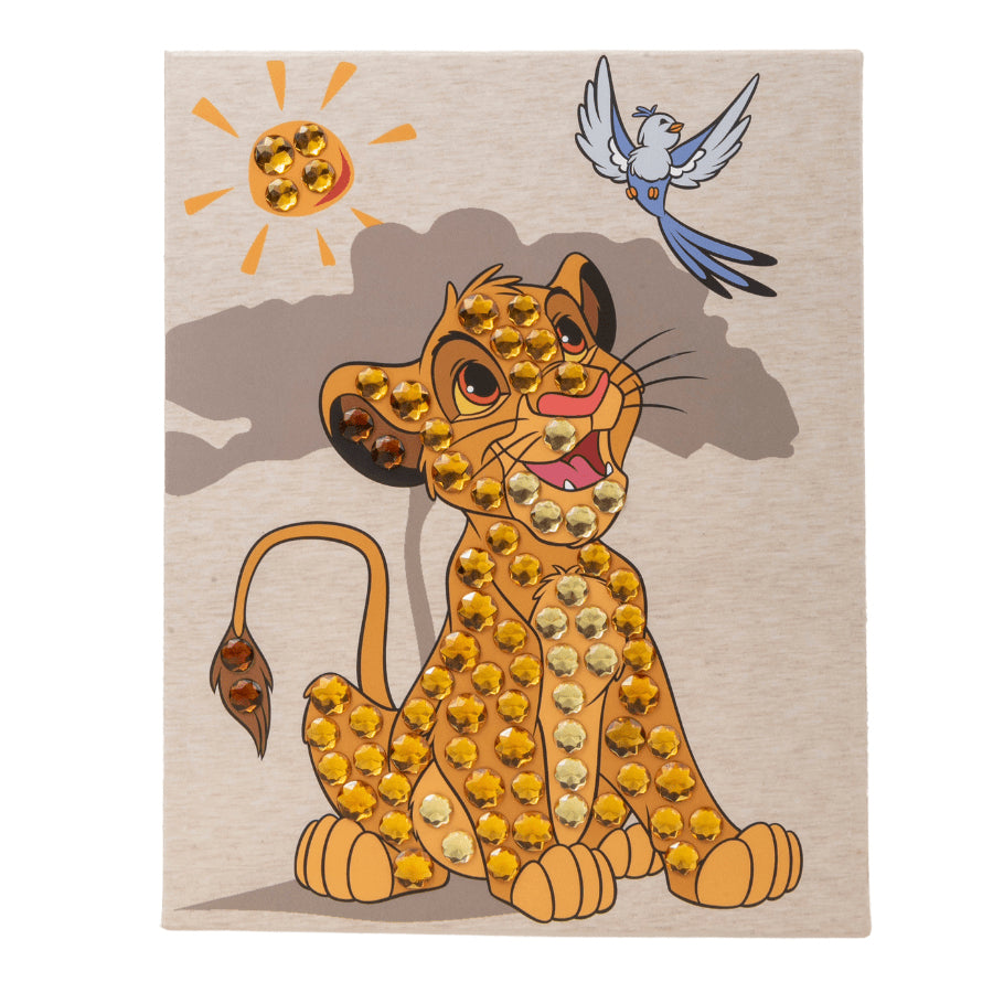 CRAFT Buddy Crystal Art Junior Simba – Diamond Painting Set – 20 × 25 cm – ab 4 Jahren