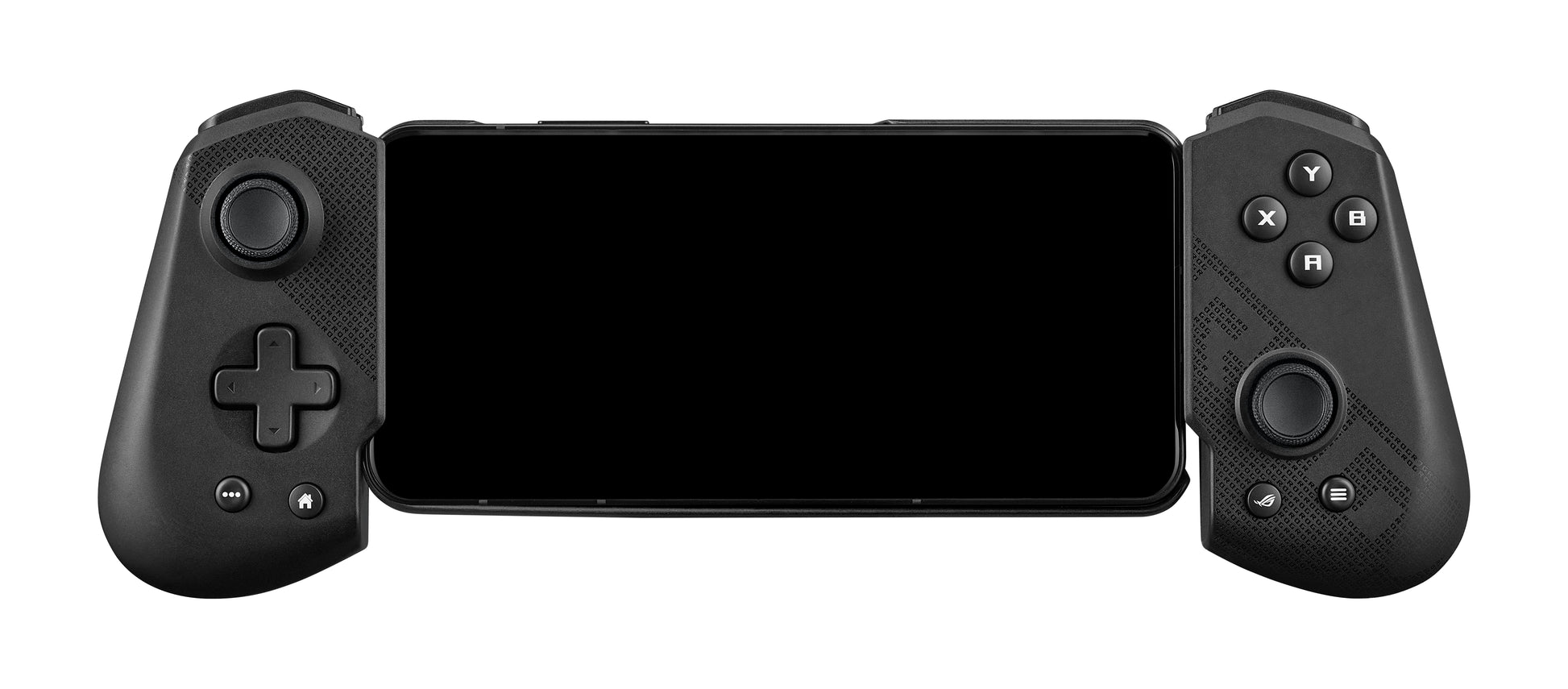 ASUS ROG Tessen – Gamepad – USB 3.2 Gen 1 (USB‑C), RGB, Programmierbare Tasten, für Android, Schwarz/Grau