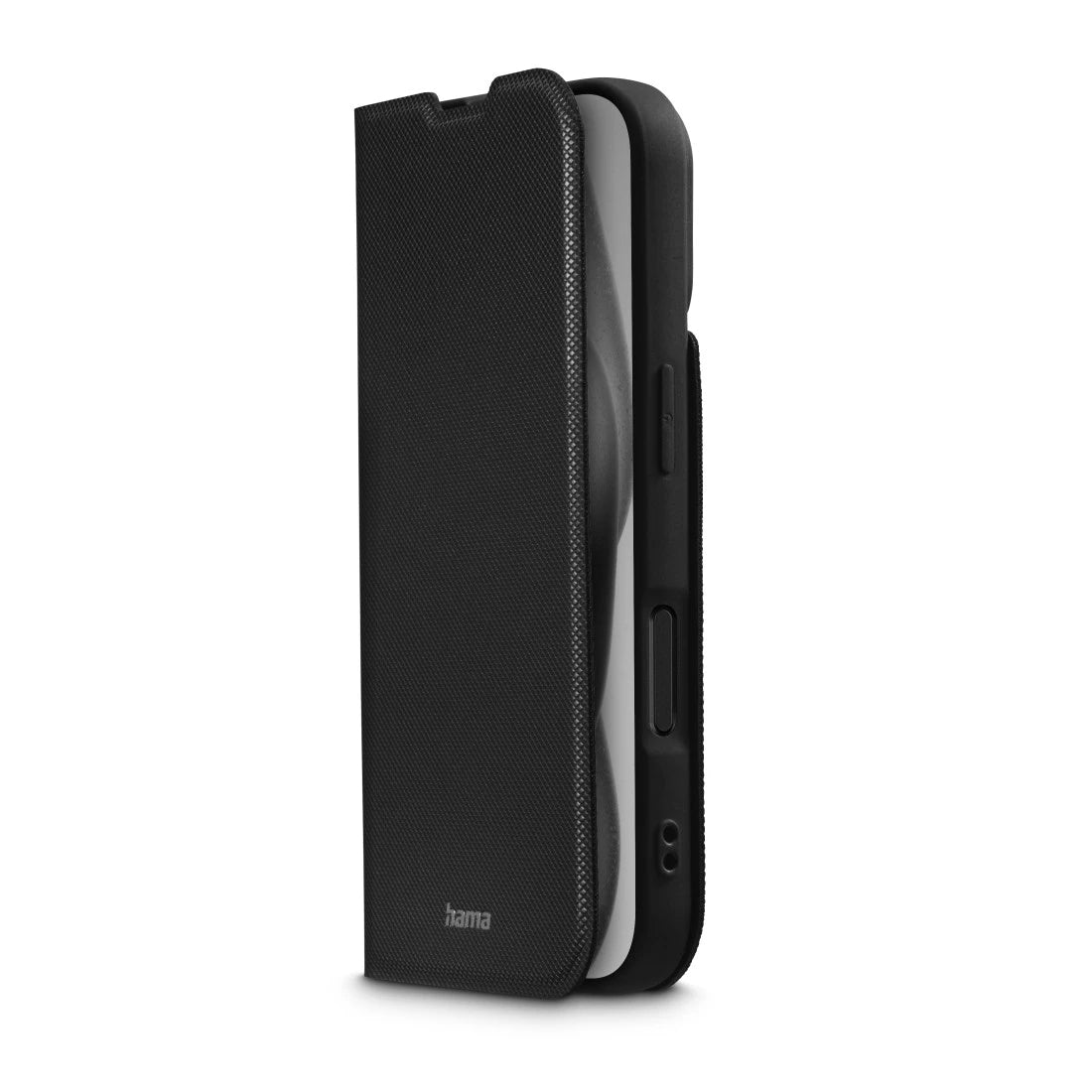 Hama Daily Protect – Folio – für Apple iPhone 16, mit Ständer, mit Kartenfach, PU+TPU, Schwarz