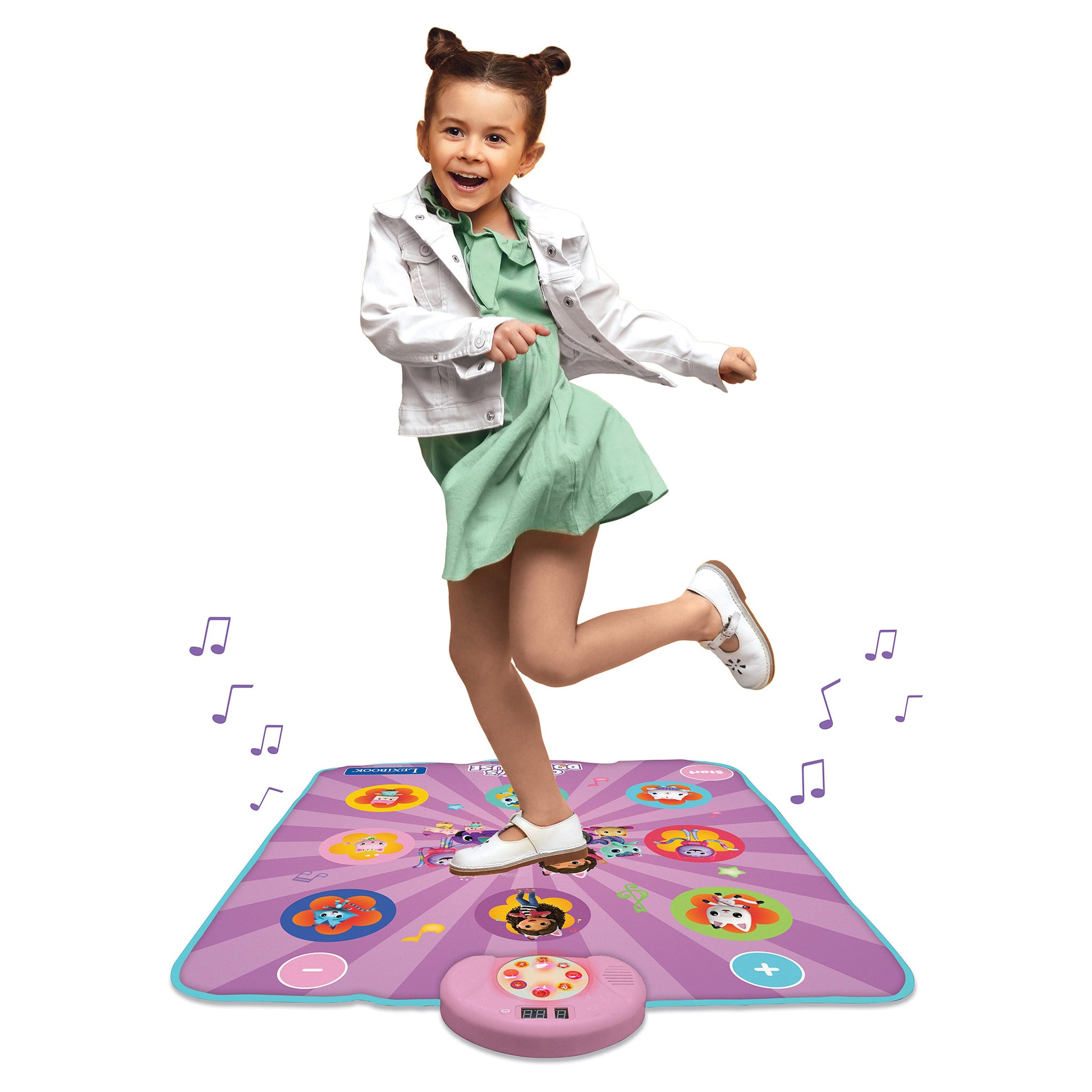 Lexibook Gabby Tanzteppich – 6 Spielmodi – 86,0 × 89,0 cm – 3 × AA (nicht inkl.) – ab 3 J. – mehrfarbig