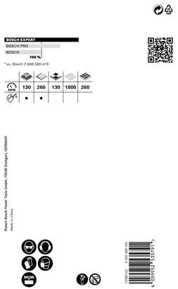 Bosch EXPERT Tough Material Lochsäge 68 × 60 mm – 1 Stk – für Fliesen, Mauerwerk & Beton, Metall u. a.