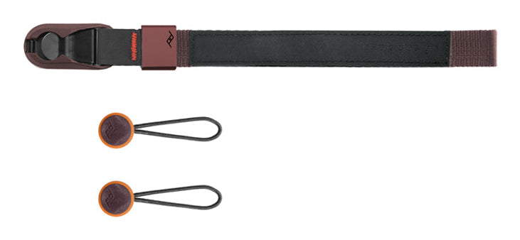 Peak Design Cuff Handriemen – 20–29 cm, 51 mm, veganes Leder – für Digitalkamera – Blau