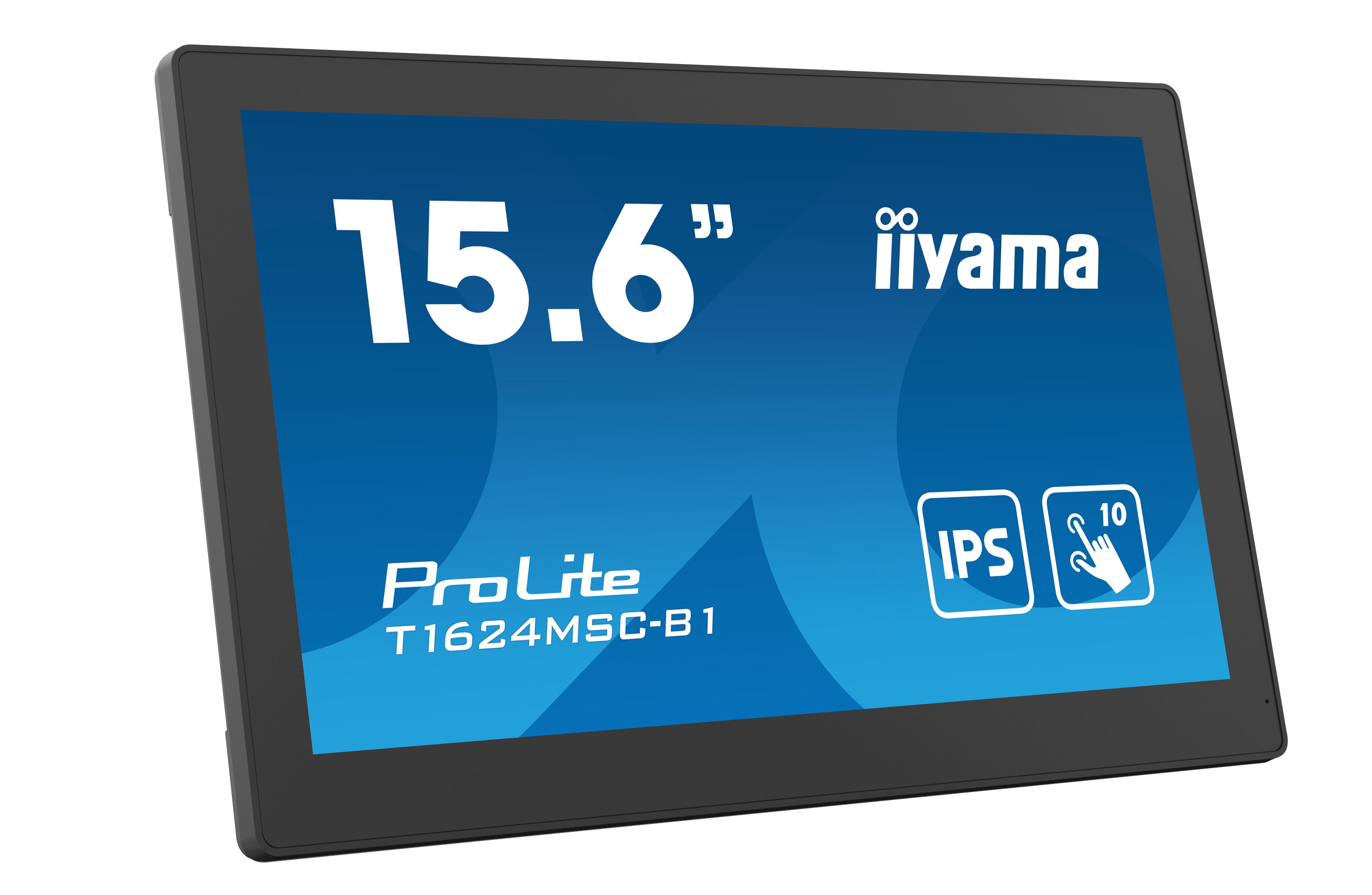 iiyama T1624MSC-B1 – Touch-Monitor 15,6" – 1920 × 1080 (Full HD), IPS, PCAP 10-Punkt, HDMI/USB