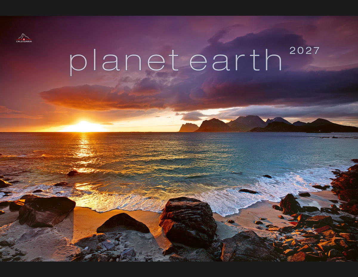 Calendaria Planet Earth – Bildkalender 2027 – 48 × 33 cm