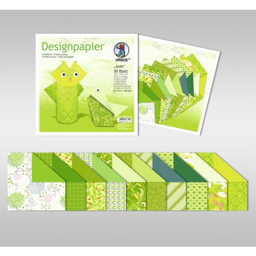 URSUS Origamipapier – 20 × 20 cm, mehrfarbig, 100 g/m² – 50 Blatt