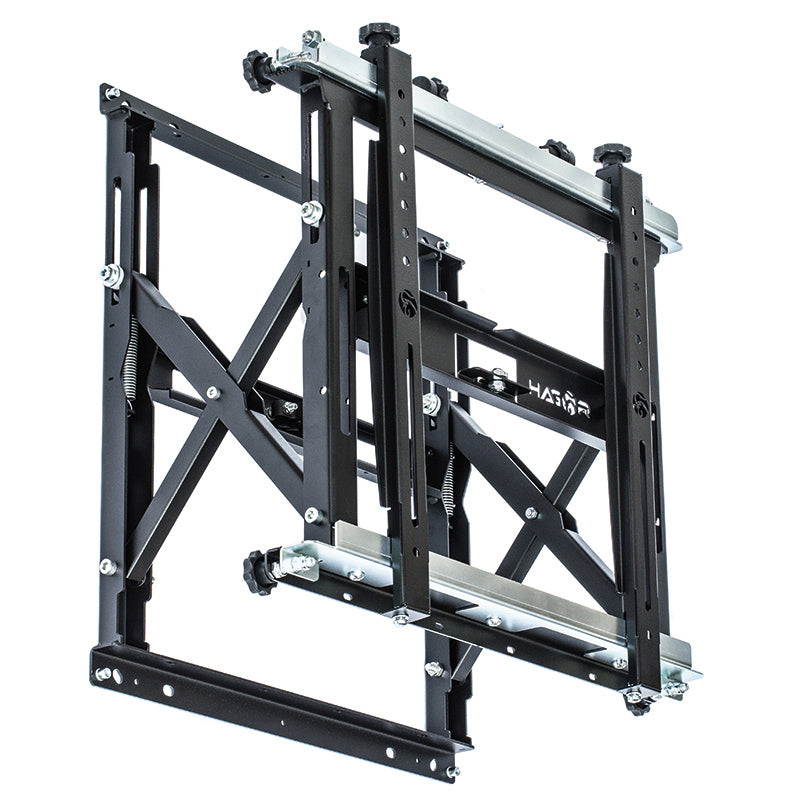 Hagor Videowandhalterung – 42–55" – VESA 75×75–600×400 – bis 40 kg, Push-Out, für randlose Displays – VWH-1