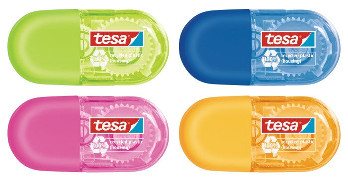 TESA ecoLogo Korrekturroller 5 mm × 6 m – Einweg – 16er Pack