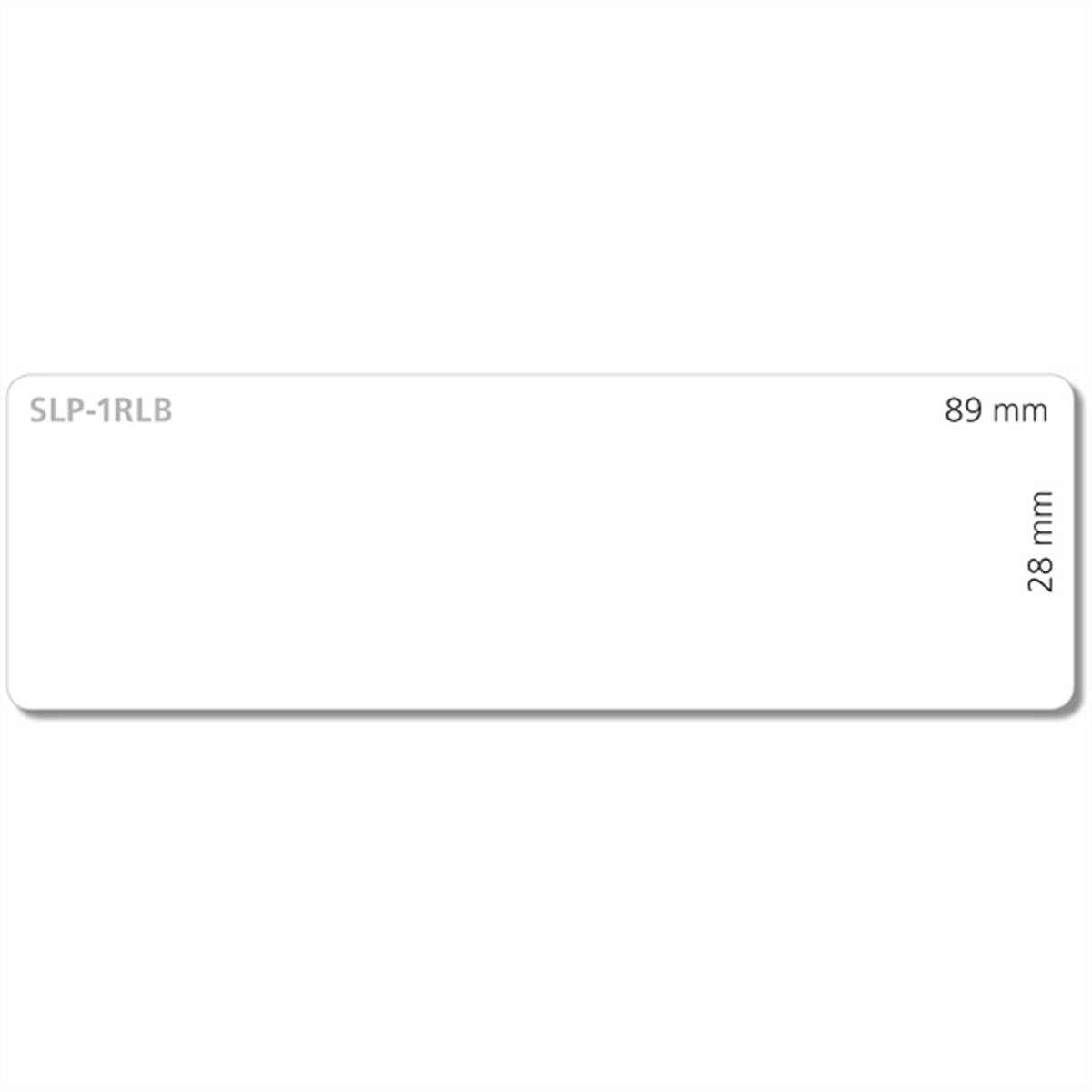 Seiko Instruments SLP-1RLB – Etiketten (Rolle) 28 × 89 mm – weiss – permanent haftend – für Seiko SLP-Serie